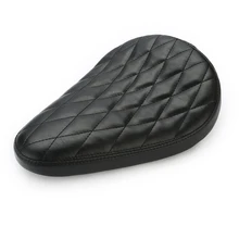 Universal Leather Motorcycle SOLO Seat for Harley Honda Yamaha Chopper Bobber Custom Motorbike Seat Cover Moto Bike