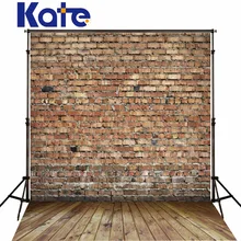 Кейт красный кирпичная стена фотостудия реквизит деревянный пол Задний план для студии фонов для фотографии