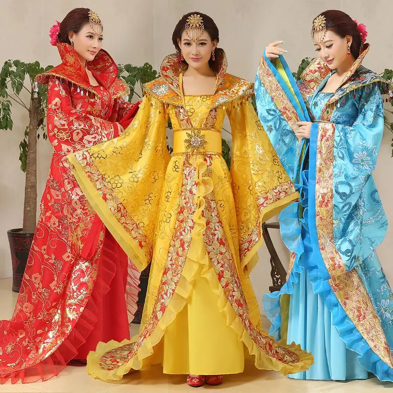 Luxury 5 Color Princess Fairy Clothes Tang Suit Hanfu Costume Dress Chinese Ancient Costume