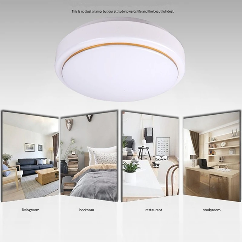 

220V LED Ceiling Lights 12W 24W Indoor Lighting Circular White LED Ceiling Lamp For Foyer Bed Room Dining Room Kitchen Bathroom