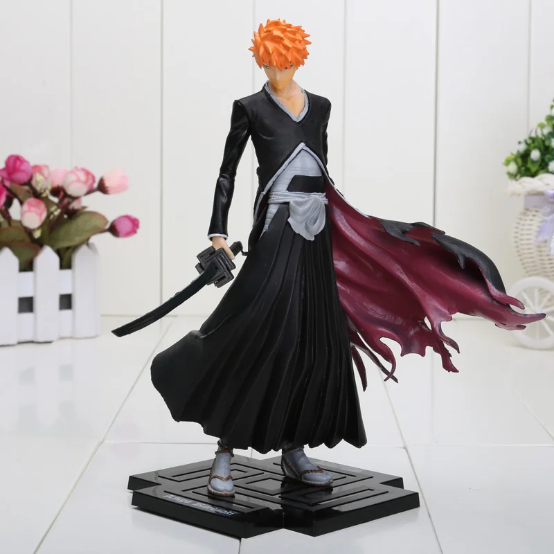 Прохладный 19 см 22 см Bleach Аниме Куросаки Ichigo Getsuga Tenshou ПВХ фигурка Коллекция Модель игрушки