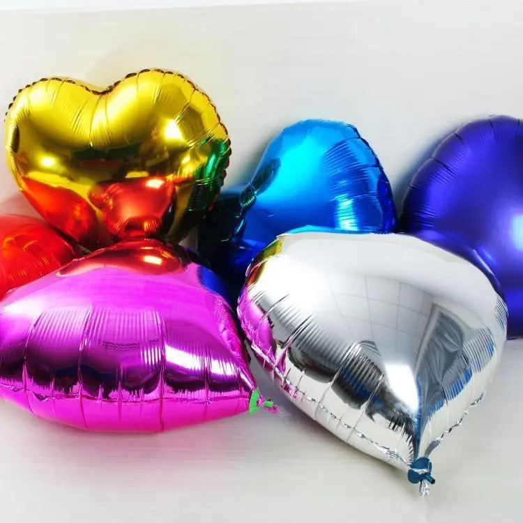 2017 гелием воздушный шар Лидер продаж 30 шт./лот 18 дюймов Фольга сердце Форма шаре для Свадебная вечеринка фестиваль украшения поставки