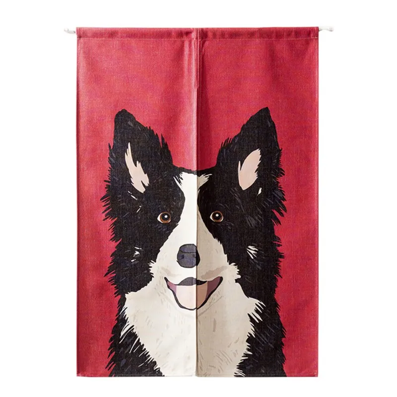 

Cute Animal Pattern Door curtain Japanese Noren Doorway Curtain Cotton Linen Wall Hanging Tapestry Screens & Room Dividers