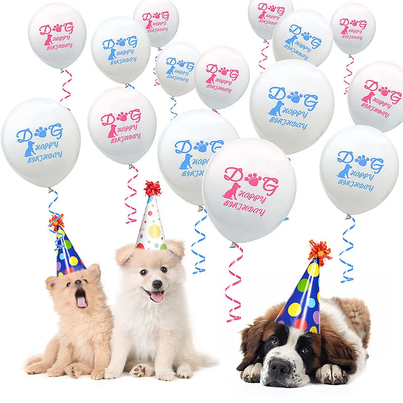 

16 Inch WOOF Letter Balloon Combination Cute Dog Birthday Theme Aluminum Foil Balloon Decoration Wedding Party Supplies For Home