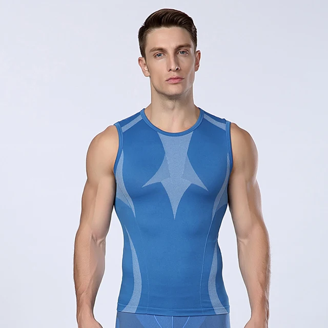 New Brand Gym Bodybuilding T shirt Men Fitness Sport T-shirt Tights Clothing Vest Men Compression Tank Tops Camisetas Hombre 2