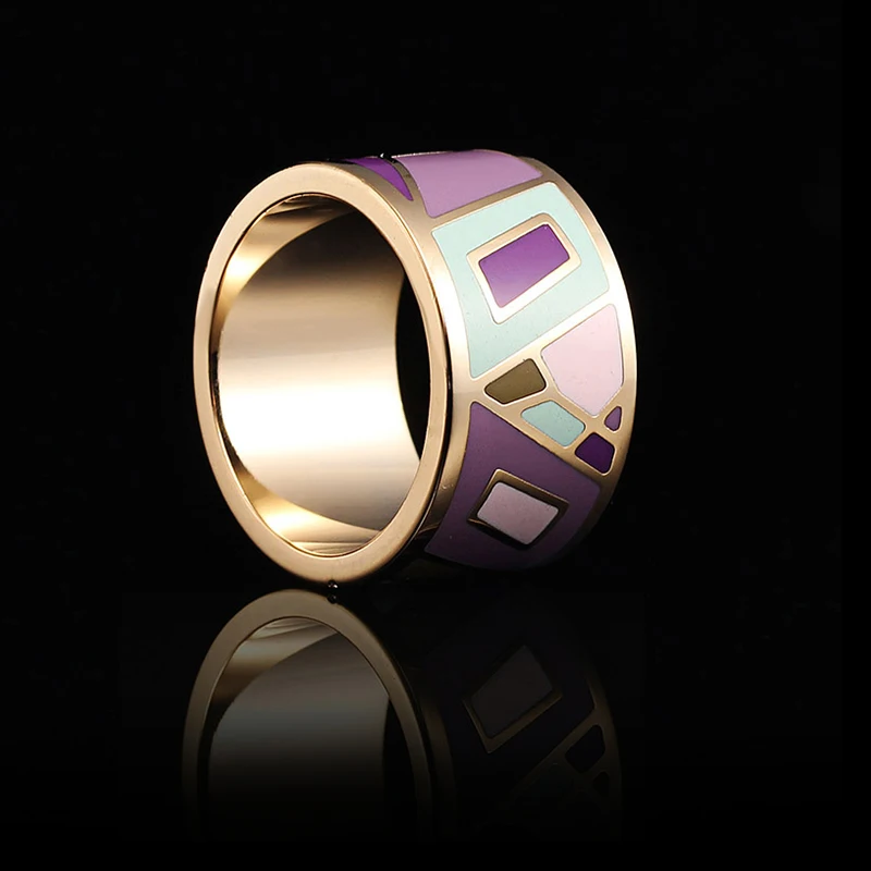 

R&X 2016 in Europe and the colour lovers buddhist monastic discipline chain.scarves buckle stainless steel drip enamel ring