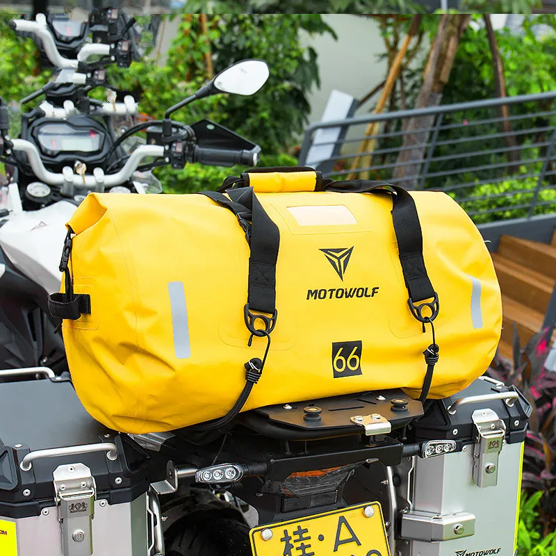 

Motorcycle Waterproof Tail Bags Back Seat Bags Travel Saddle Bag Motorbike Scooter Sport Outdoor Luggage Rear Seat Bag Pack 90L