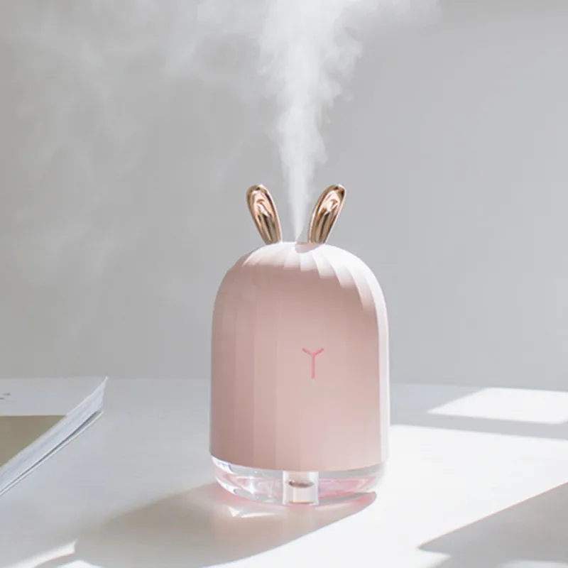 

Deer Cartoon Cute Design Mini Electric Humidifier Home Car Dual Use USB Air Purifier with Night Light Humidifying Lamp Tool