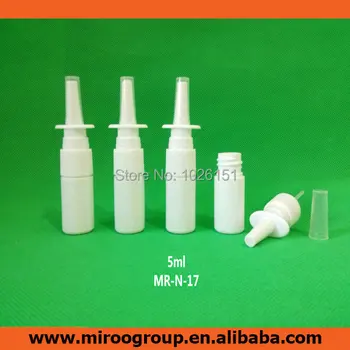 

Wholesale Retail 50pcs/lot 5ml nasal spray bottle with nasal spray pump/cap 5 ml plastic nasal bottles (Free Shipping, HOT)