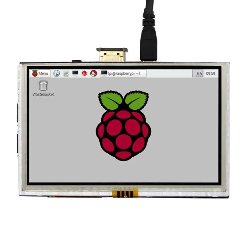Сенсорный ЖК экран 5 дюймов Дисплей HDMI TFT панель 800*480 для бананового Pi Raspberry 2 B