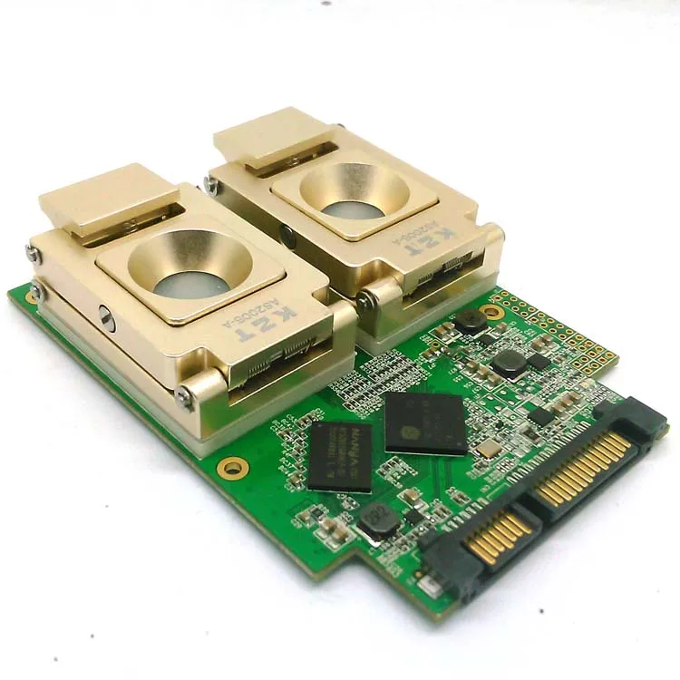  BGA272 Legierung Clamshell Pogopin Testvorrichtung SSD-Test Lösung SM2246EN Zwei In Einem Test Boar
