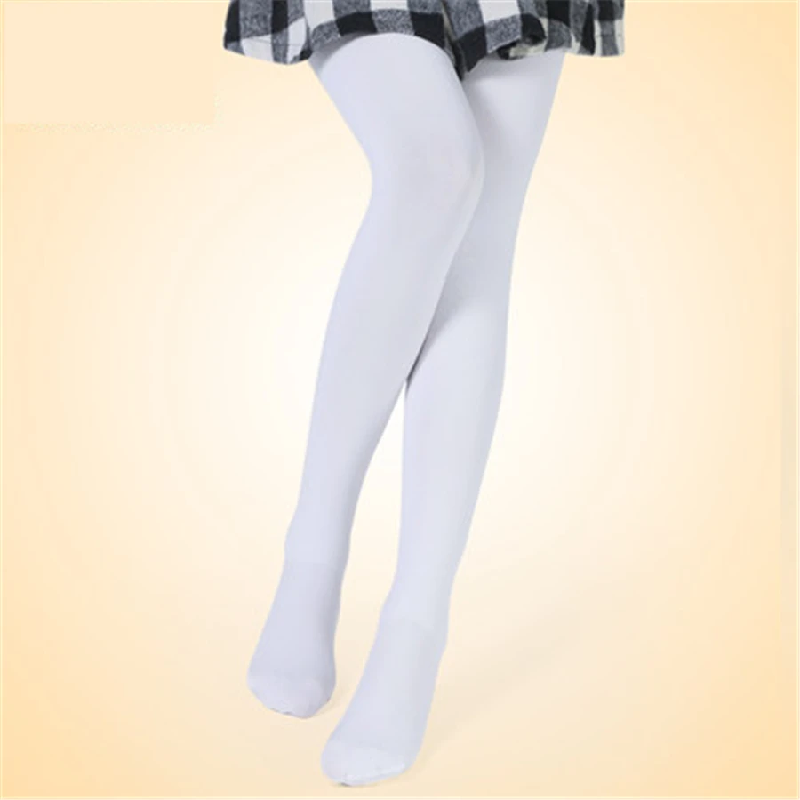 Children Spring Autumn Tights Cotton Baby Girls Pantyhose Opaque Solid