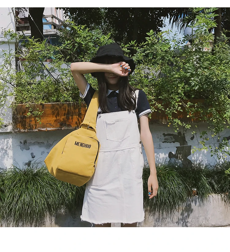 Menghuo Solid Color Multifunctional Bag Canvas Backpack Women Mochila School Bag for Travel Backpacks School Backpack for Girls (30)