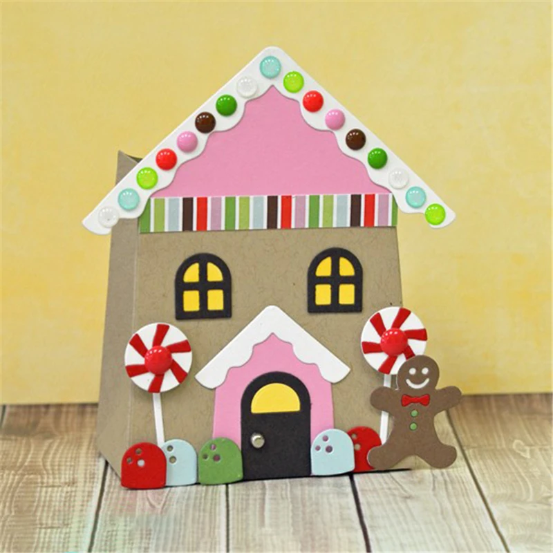

Naifumodo Gingerbread Man Die Xmas Metal Cutting Dies New Craft Frame Dies for 2019 for Card Making Scrapbooking DIY Album Paper
