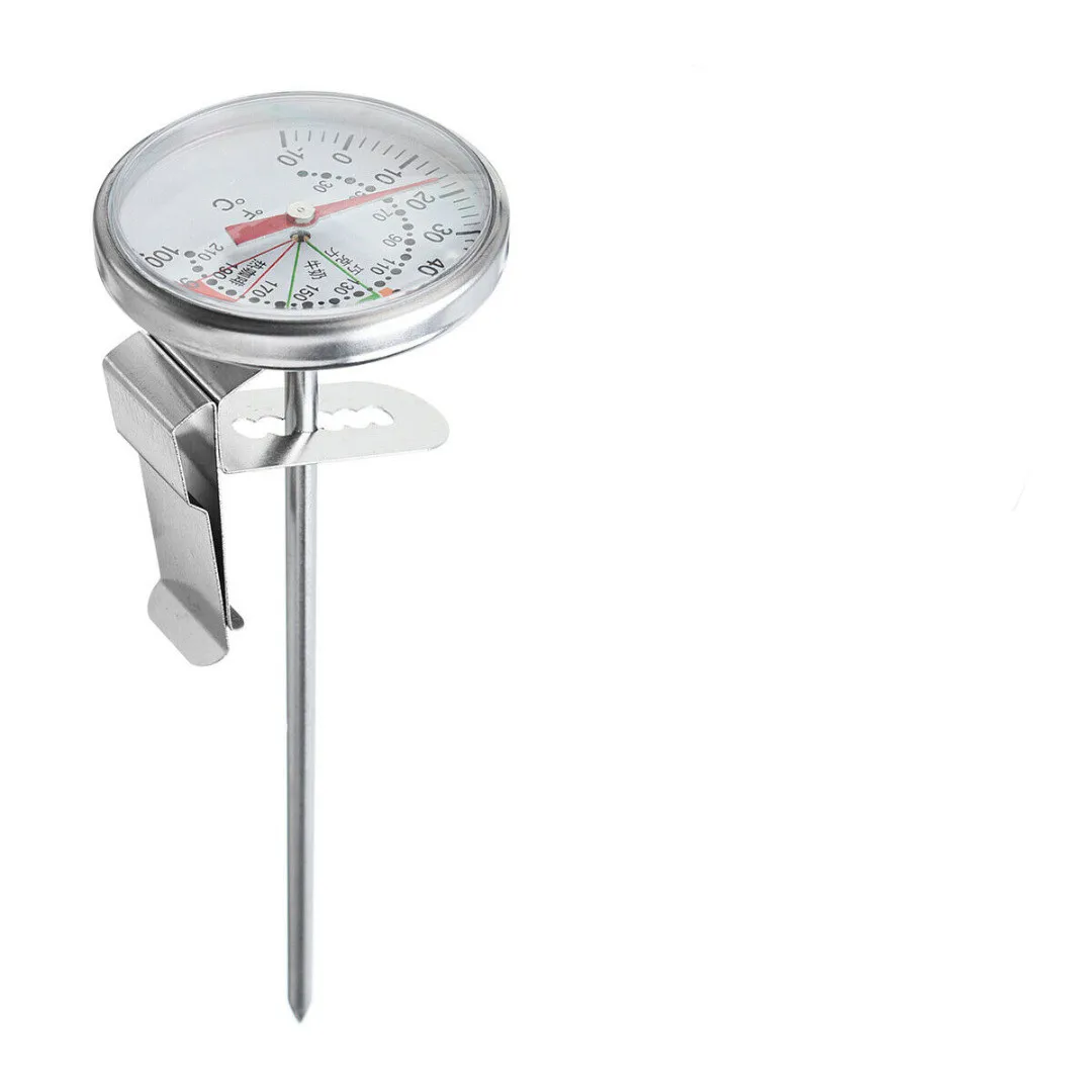 

1pc Insert Probe Thermometer Detector Fast Read Coffee Milk Temperature Gauge Practical for Cafe Machine Cooking Coffeeware Tool