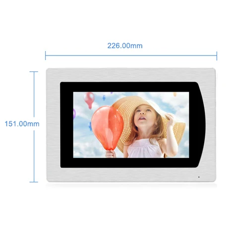 Best 7" Touch Screen Video Door Phone Intercom Speaker Doorbell 4-Wired Waterproof Intercom System Unlocking Motion Detection 2 to 3 12