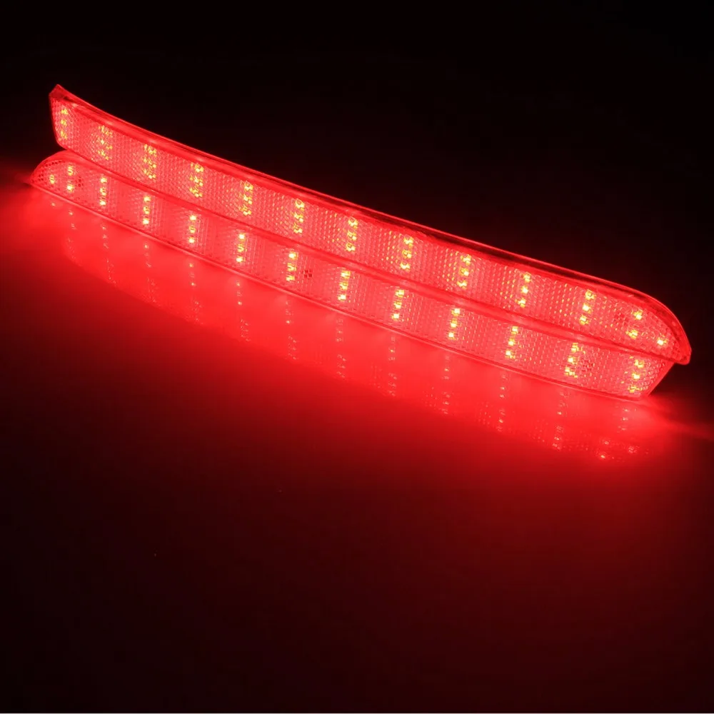 ANGRONG 2x dla VW Transporter T5 czerwony LED reflektor ANGRONG 2x czerwony reflektor tylnego zderzaka LED światło