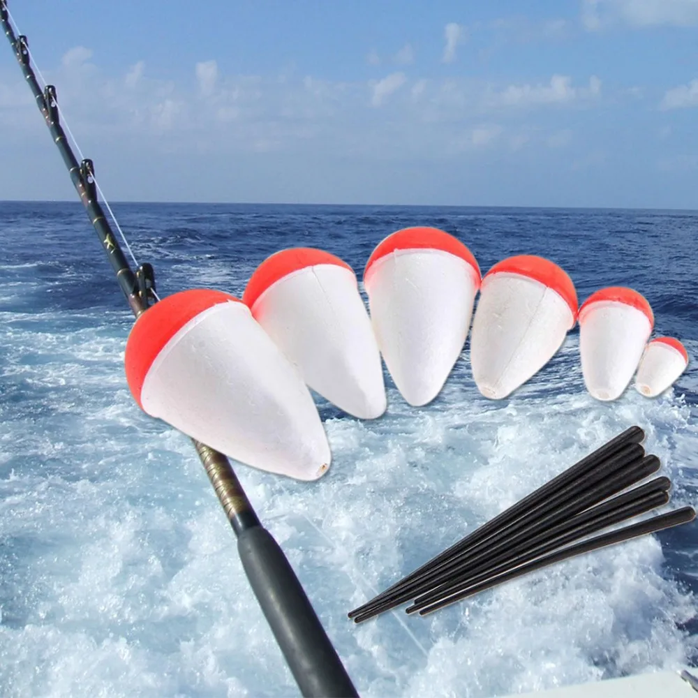 2018 New 6pcs/Set EPS Fishing Floats Set High Quality Sea Fish Float