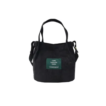 

Corduroy letter printing women mini tote handbag ladies shoulder bag female phone pouch bolso mujer bolsa feminina for girls