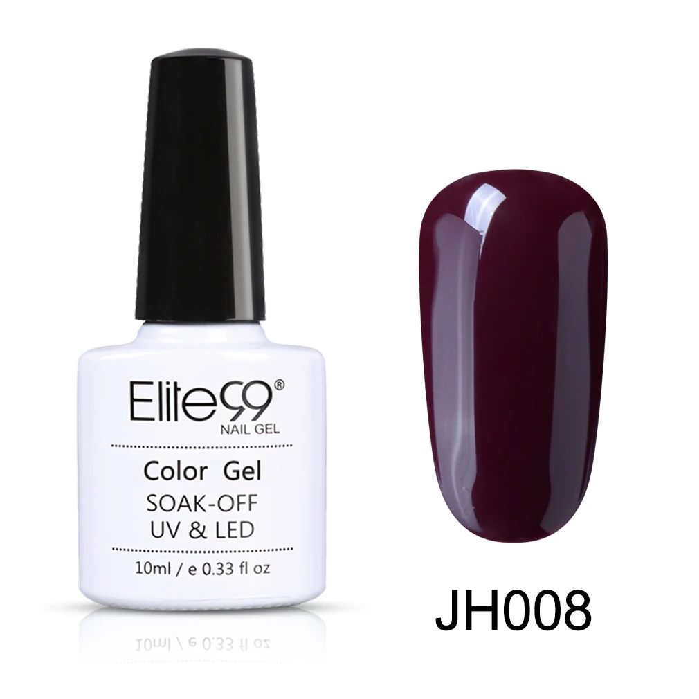 Elite99 10 мл телесный цвет Гель-лак дизайн ногтей маникюр замочить от полу Perment эмаль УФ-гель для ногтей лак - Цвет: JH008