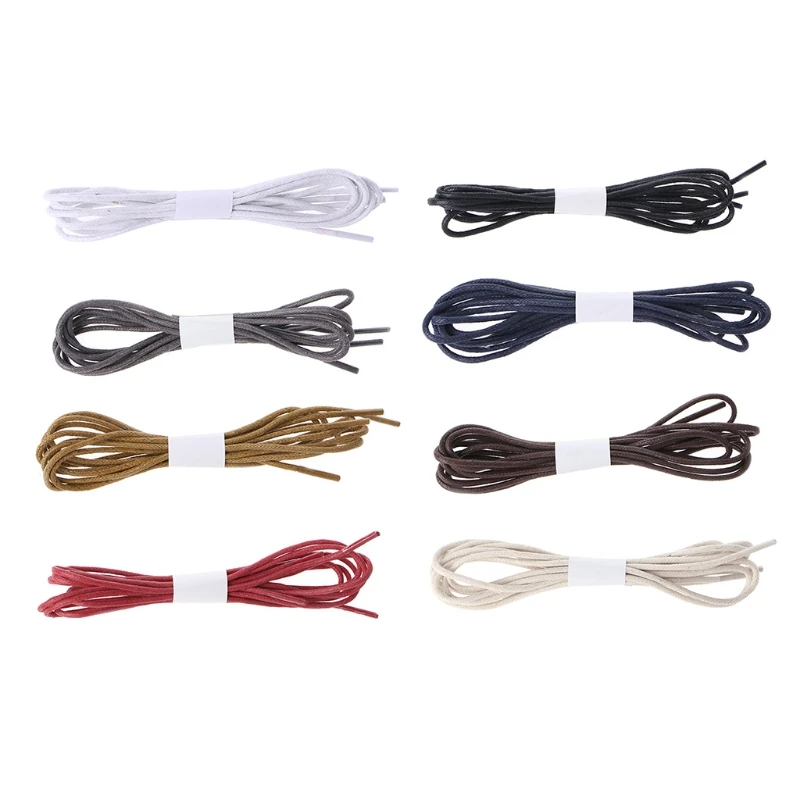 

Round Anti Water Blend Cotton Shoelace Colorful Fashion String For Boots Sneaker
