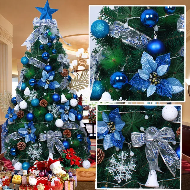 Mai Rui Korean Christmas Tree Christmas Tree 1.5 Meters Blue Package Mai Rui Korean Christmas tree Christmas tree 1.5 meters blue package encryption Christmas tree Christmas decorations - Mai Rui Korean Christmas Tree Christmas Tree 1.5 Meters Blue Package