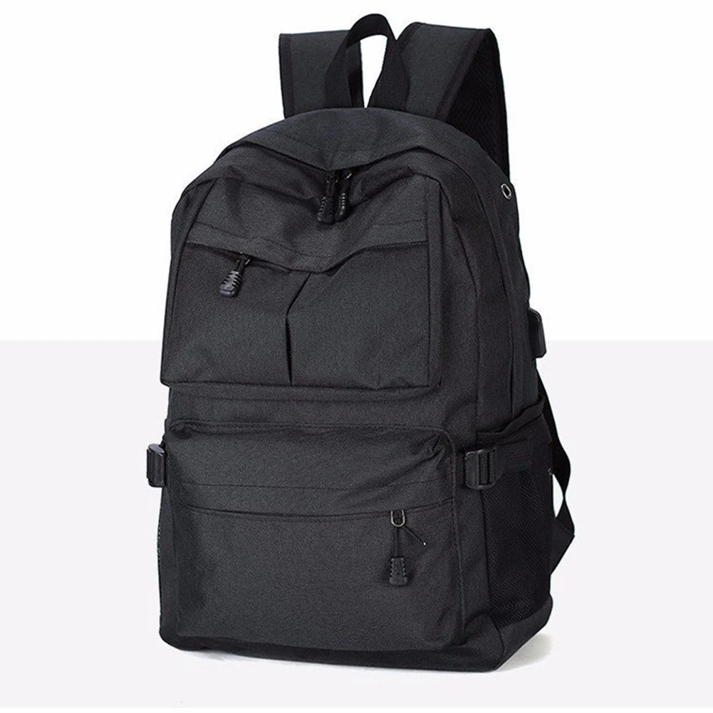 

Men Women Casual Canvas Multipurpose Rucksack USB Charge Port Zipper Gift Adjustable Strap School Laptop Large Capacity Backpack