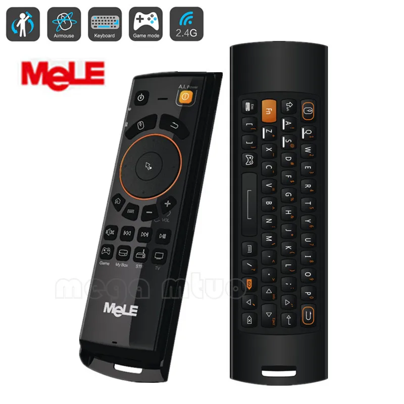 

2.4GHz Fly Air Mouse Mele F10 Deluxe Wireless Keyboard Remote Control with IR Learning Function for Android TV Box