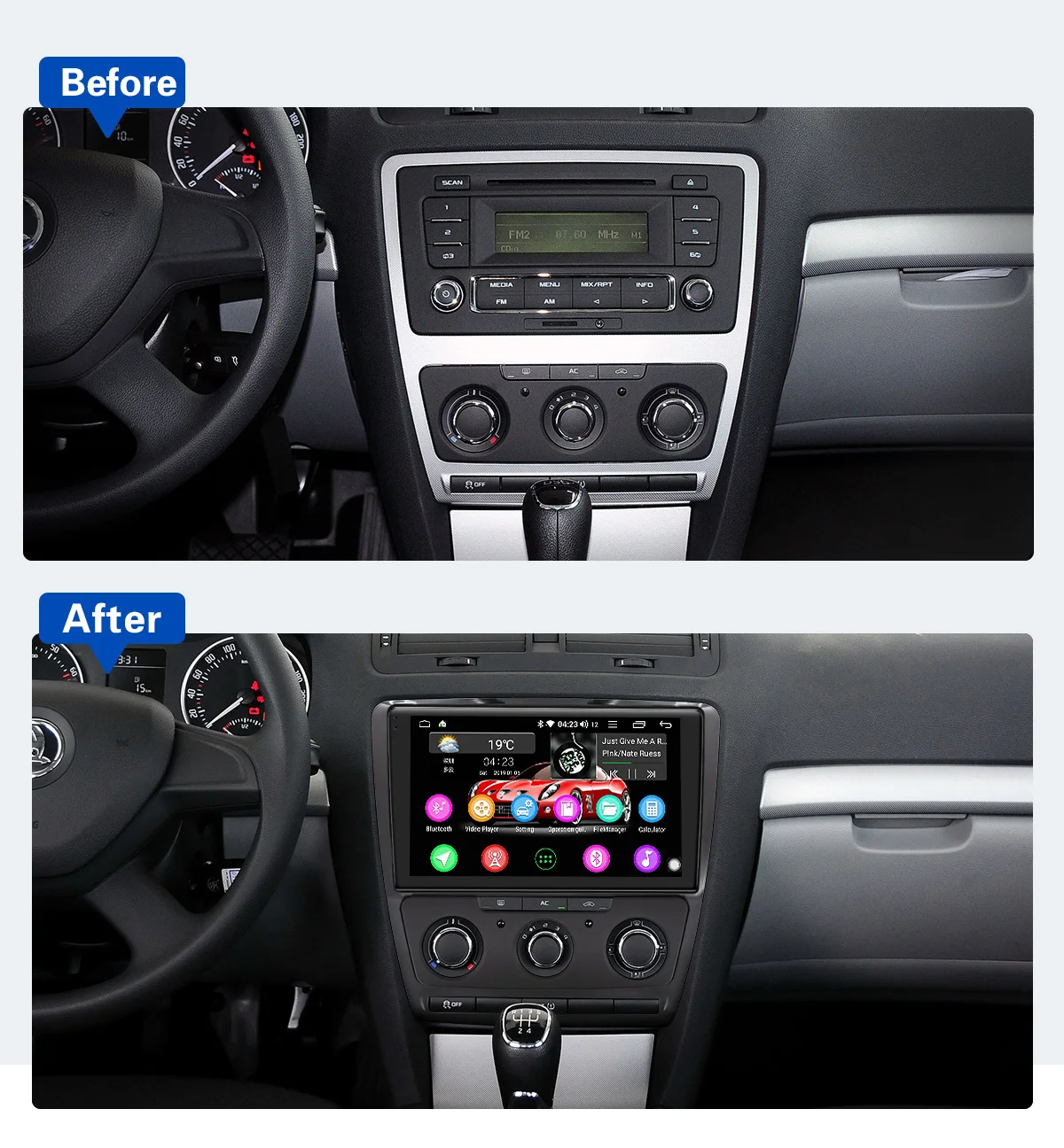 Best 10.1" 1Din Android 8.1 Car Stereo Auto Radio Head Unit for Skoda Octavia 2007-2014 Auto GPS DSP SPDIF MirrorLink SIM Card DVR BT 7 Best 10.1" 1Din Android 8.1 Car Stereo Auto Radio Head Unit for Skoda Octavia 2007-2014 Auto GPS DSP SPDIF MirrorLink SIM Card DVR BT 7