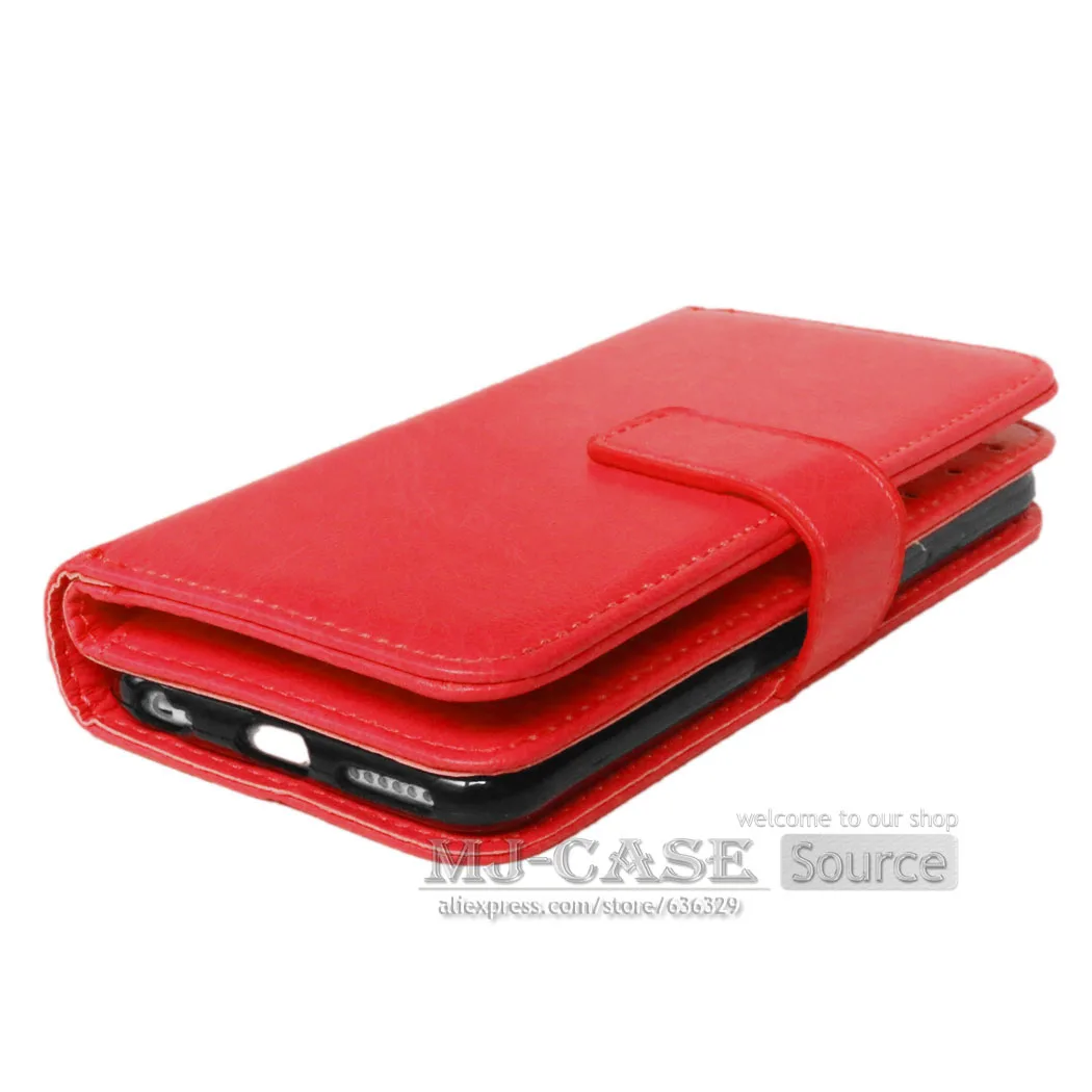 4,7 дюймовый Магнитный кожаный чехол для телефона чехол для iPhone 6 6s многофункциональный кошелек флип-чехол с 9 слотами для карт и фоторамкой
