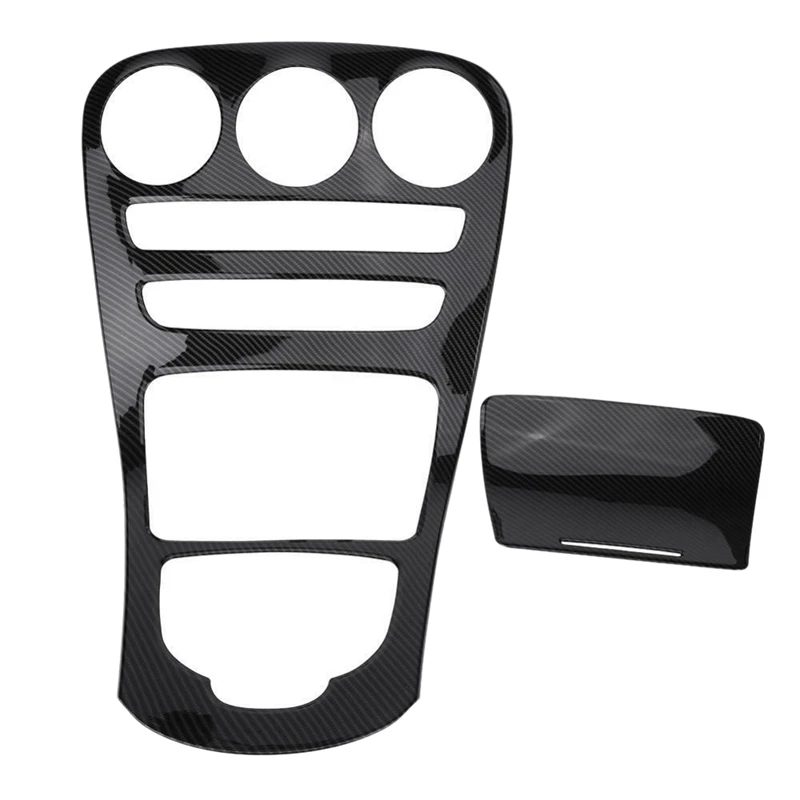 Abs Center Console Panel Decoration Cover Trim 2Pcs For Mercedes Benz C Class W205/Glc X253 Carbon Fiber Color | Автомобили и
