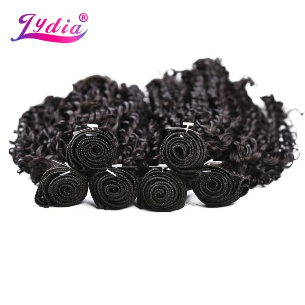unidades pacote kinky encaracolado tecelagem tramas de