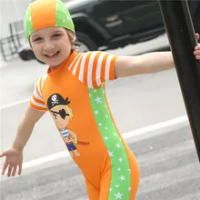 Лето Одна деталь с картинками из мультфильмов для мальчиков, купальник для женщин купальник для маленького мальчика Детские костюмы для плавания для мальчиков