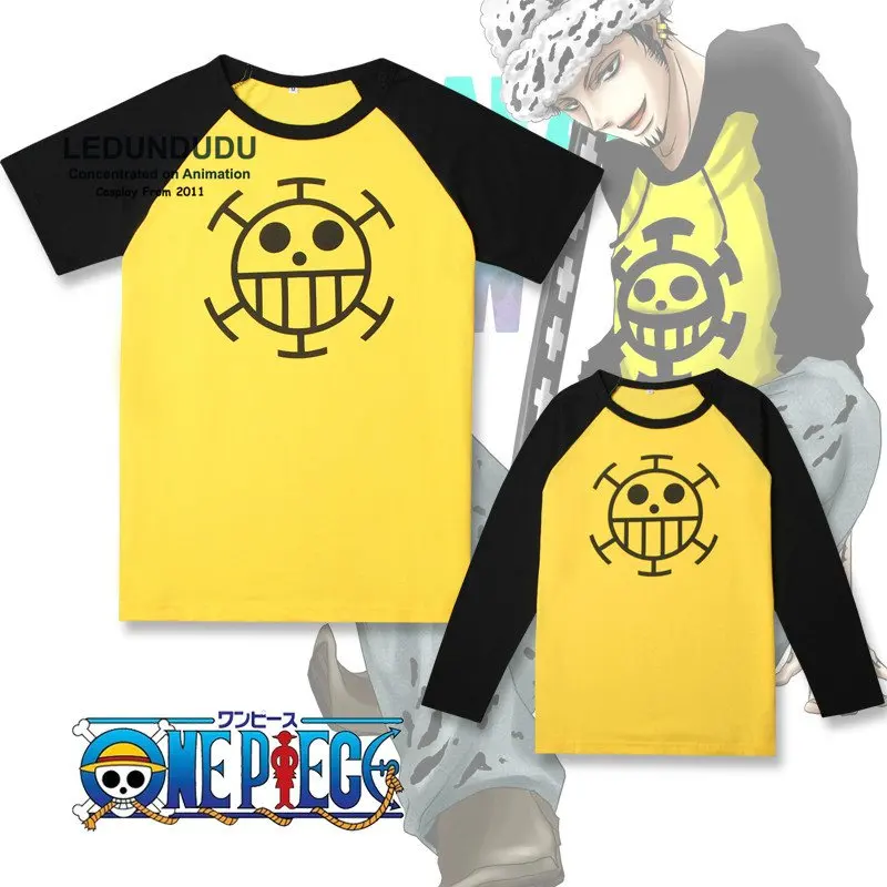 ワンピースコスプレ衣装oネック半袖 長袖tシャツトラファルガー ロートップスカジュアルユニセックスtシャツ夏シャツ Trafalgar Law One Piece Cosplaycosplay Costume Aliexpress