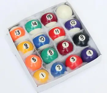 

For Children 38mm 16Pcs/set Complete set of balls Pools American Billard Ball Durable Resin Billiards