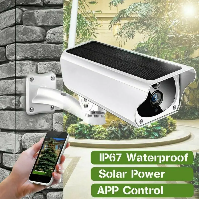 

Outdoor Waterproof Security Solar Camera 1080P Wifi Wireless IP Night Vision APP Remote Monitor Security Surveillance Camera
