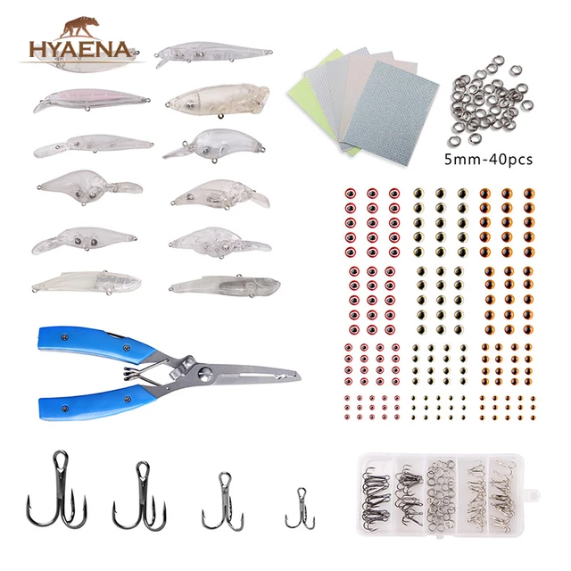 Hyaena 291pcs Transparent Fishing Lures Sets 3d Eyes Minnow Wobblers  Crankbait Laser Sticker Carp Artificial Bait - Fishing Lures - AliExpress