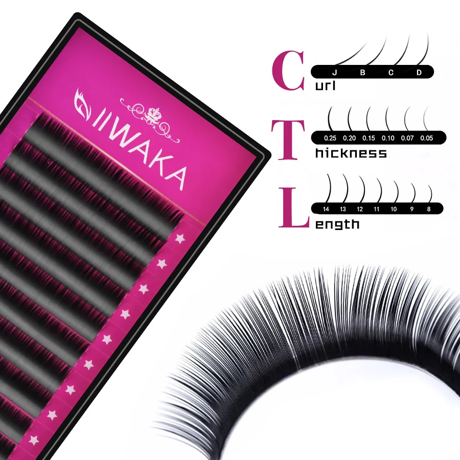 

0.05/0.07/0.10/0.15/0.20/0.25 Individual Eyelash Extension High Quality Natural False Mink Eyelash Extension Free Shipping