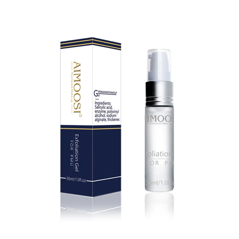 

3pcs Aimoosi Exfoliating Gel skin cuticle cleaning solution for Semi Permanent Makeup eyebrow bleaching lip rapid disinfection