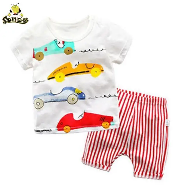 

SONDR Toddler boy summer clothes Cartoon Top + Shorts kids clothes Tracksuit girls clothing set Sport Suit Set 1 2 3 4 5 6 Years