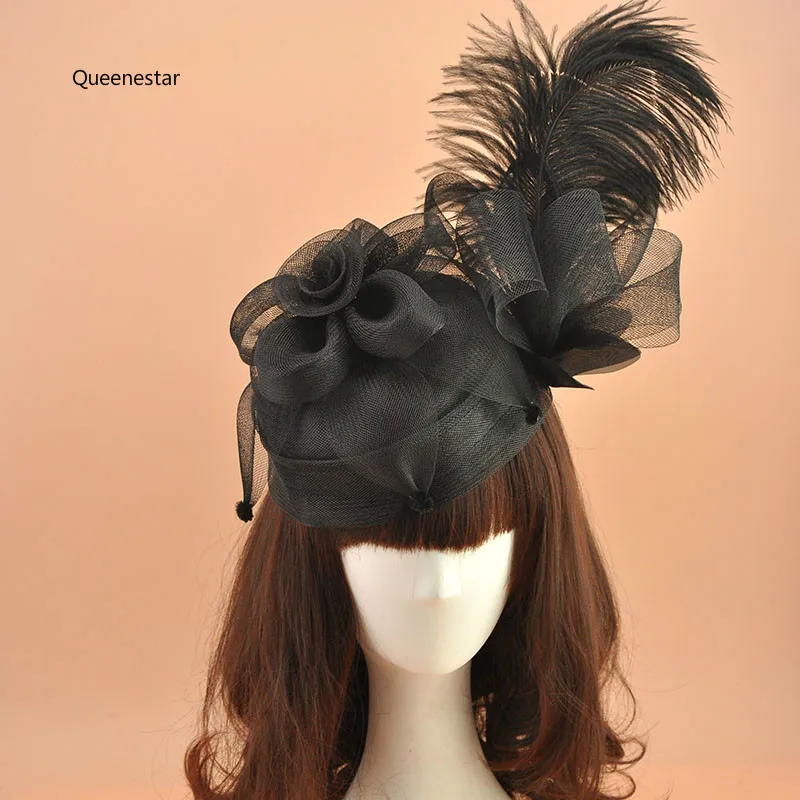Buy New European Black Hair Fascinator Clip For Women