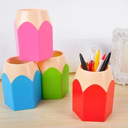 Креативная ваза для ручек, карандашный горшок, держатель кистей для макияжа, Канцелярский стол, аккуратный контейнер AIZB