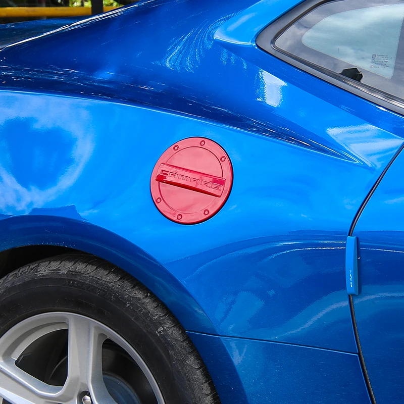  SHINEKA ABS Car Styling Fuel Tank Cap Gas Tank Cover Decoration for Chevrolet Camaro 2017+ Car Acce