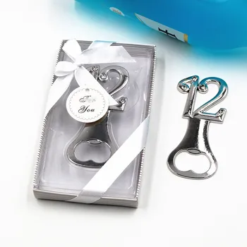 

100pcs Creative alloy 12 bottle opener baby birthday gifts party favors W9633
