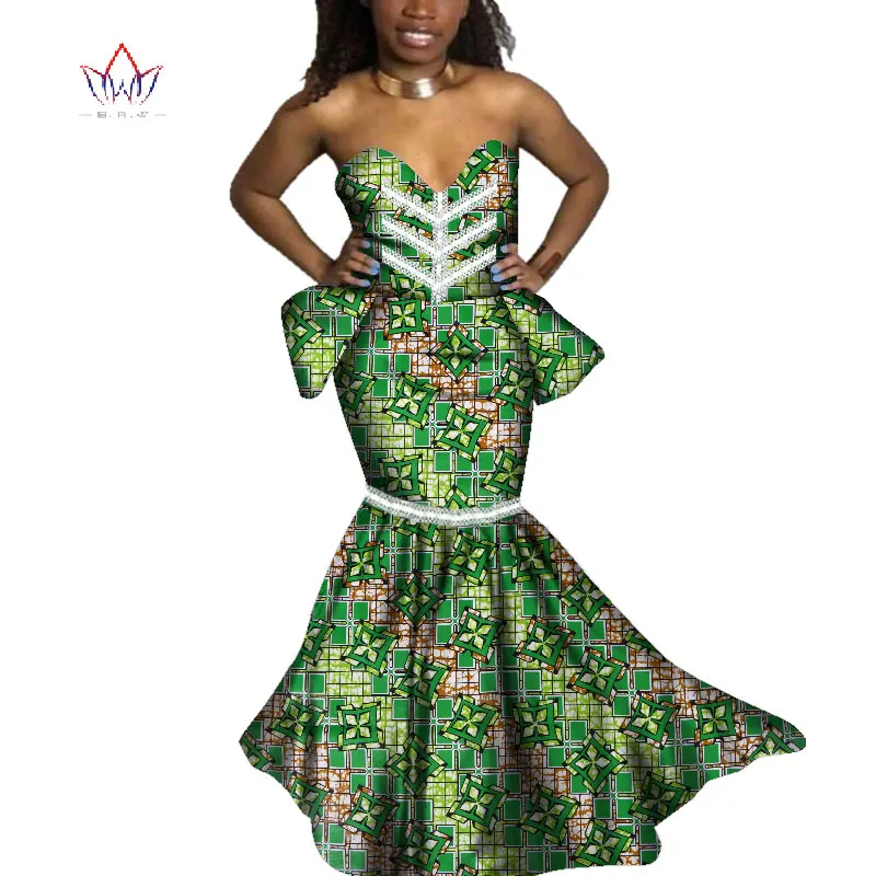 Bazin Riche Африканский принт вечерние длинные платья с кисточками африканские платья для женщин африканская одежда платья с