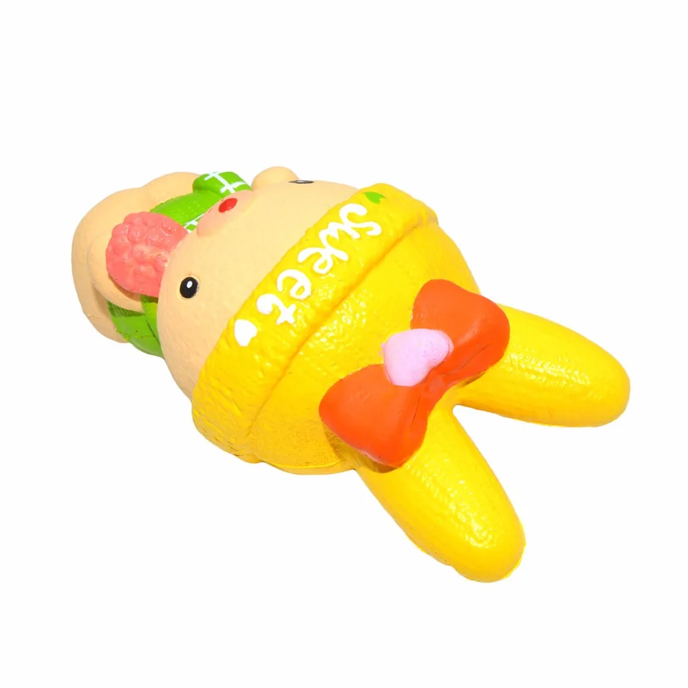 1 шт. Новый kiibru jumbo 14 см Банни Squishy Ароматические замедлить рост сладкий цветок кролика мягкая игрушка Дети подарок на Хэллоуин