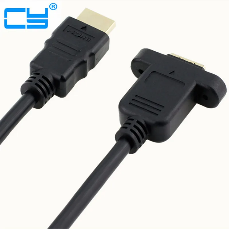 HDMI A 1 4 19pin папа к Тип Женский удлинитель с винтовым отверстием может блокировать