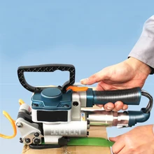 Портативный ПЭТ пластиковый ОБВЯЗОЧНЫЙ станок пневматический пресс-подборщик обвязочный инструмент упаковочная машина для 13-19 мм PP пластиковый ремень DT-B19