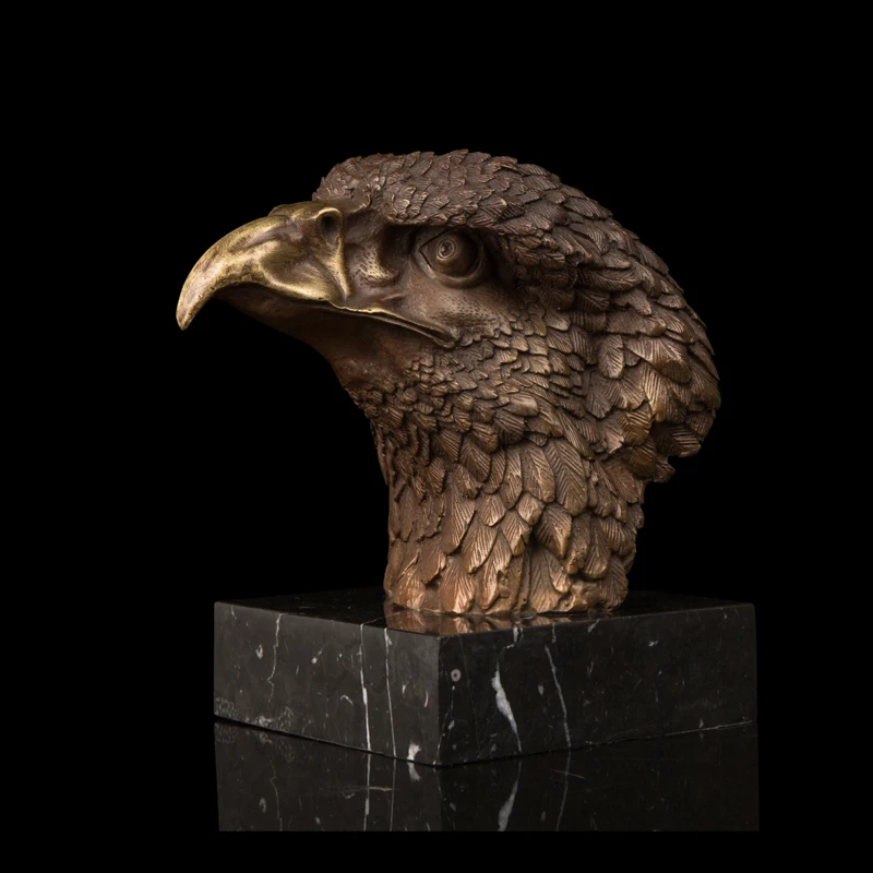 

crafts animal birds sculpture home High-end gifts bronze sculpture bronze handicraft household decoration eagle head