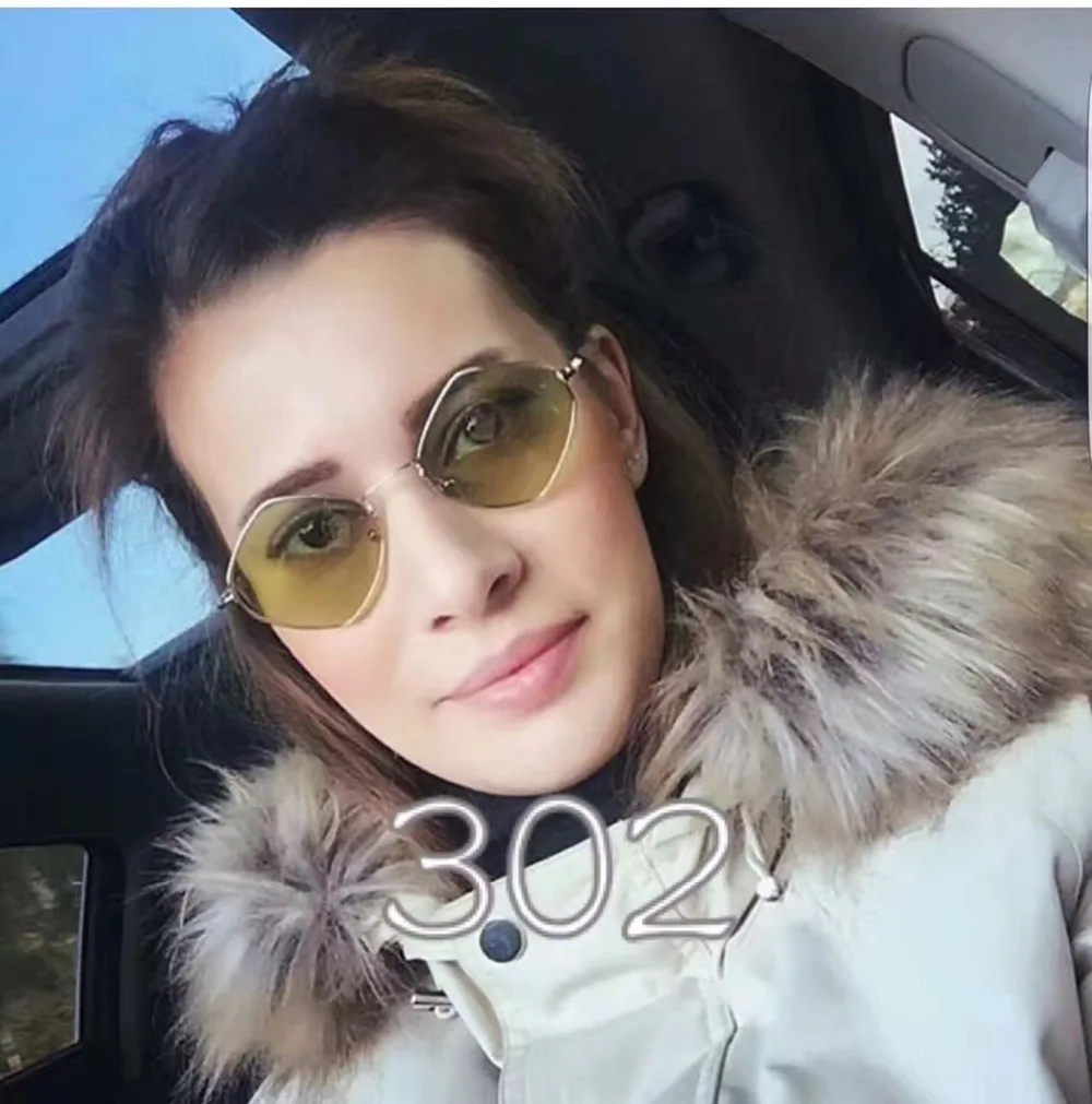 2018-Fashion-Sunglasses-Women-rhombus-Small-Frame-Ocean-Purple-Pink-Clear-Blue-Sun-Glasses-Metal-Frame